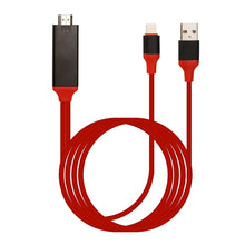 Load image into Gallery viewer, 8 Pin Male to HDMI &amp; USB Male Adapter Cable, Length: 2m, 8 Pin Male