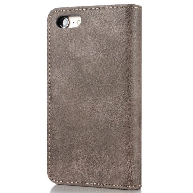 DG.MING for iPhone 8 & 7  Crazy Horse Texture Horizontal Flip Detachable Magnetic Protective Case with Holder & Card Slots & Wallet