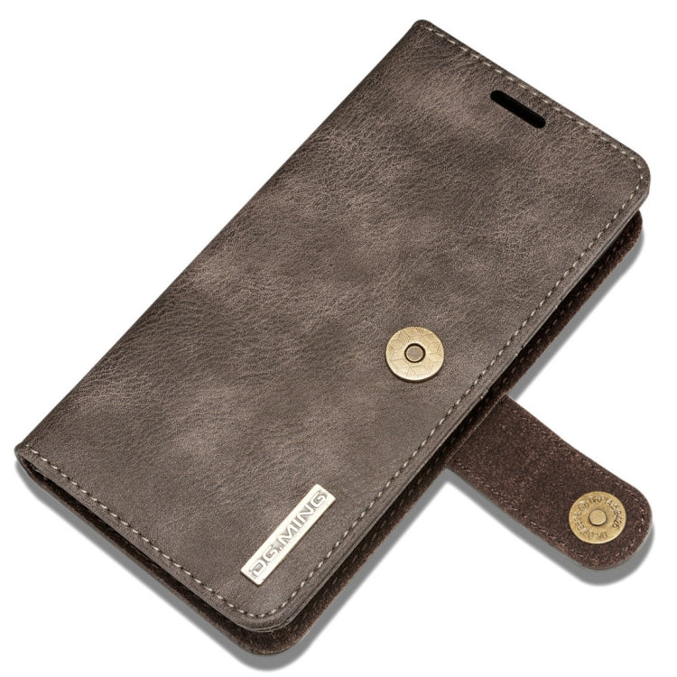 DG.MING for iPhone 8 & 7  Crazy Horse Texture Horizontal Flip Detachable Magnetic Protective Case with Holder & Card Slots & Wallet