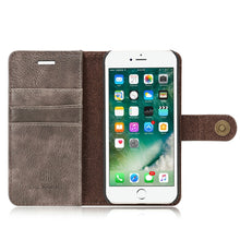 Load image into Gallery viewer, DG.MING for iPhone 8 &amp; 7  Crazy Horse Texture Horizontal Flip Detachable Magnetic Protective Case with Holder &amp; Card Slots &amp; Wallet