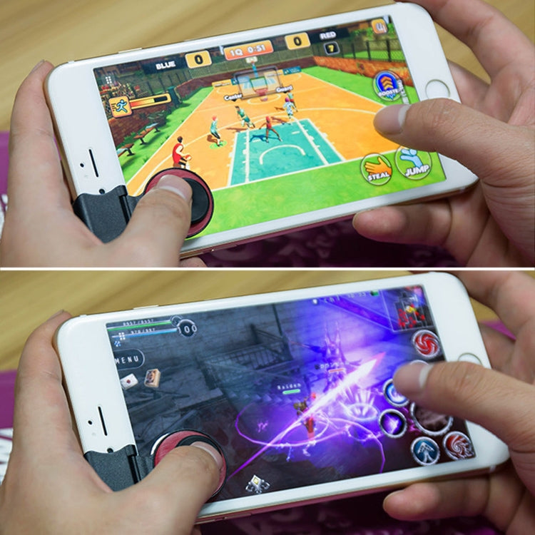 A9 Direct Mobile Clip Games Joystick Artifact Hand Travel Button Sucker with Ring Holder for iPhone, Android Phone, Tablet