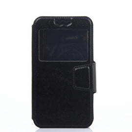 Silicone Sliding Universal Leather Case for 5.5 inch Mobile Phone