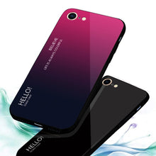 Load image into Gallery viewer, Gradient Color Glass Case for iPhone 8 &amp; 7, iPhone 8 &amp; 7