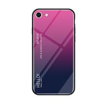 Load image into Gallery viewer, Gradient Color Glass Case for iPhone 8 &amp; 7, iPhone 8 &amp; 7