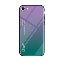 Load image into Gallery viewer, Gradient Color Glass Case for iPhone 8 &amp; 7, iPhone 8 &amp; 7