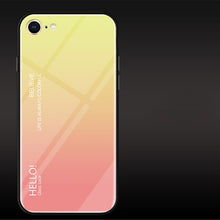 Load image into Gallery viewer, Gradient Color Glass Case for iPhone 8 &amp; 7, iPhone 8 &amp; 7