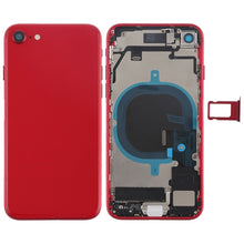 Load image into Gallery viewer, Battery Back Cover Assembly with Side Keys &amp; Vibrator &amp; Speaker Ringer Buzzer &amp; Power Button + Volume Button Flex Cable &amp; Card Tray for iPhone 8