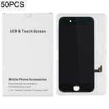 50 PCS Cardboard Packaging White Box for iPhone 8 / 7 LCD Screen