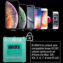 Load image into Gallery viewer, R-SIM 14 V18 Ultra Universal ICCID SIM Unlock Card for iPhone X, XS, XR, XS Max, 8 &amp; 8 Plus, 7 &amp; 7 Plus