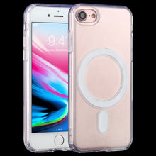 Load image into Gallery viewer, For iPhone SE 2020 / 8 Magsafe Case Simple Magnetic Ring All-inclusive Clear Crystal Acrylic PC +TPU Shockproof Case, For iPhone SE 2020