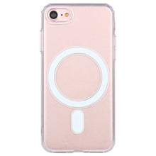 Load image into Gallery viewer, For iPhone SE 2020 / 8 Magsafe Case Simple Magnetic Ring All-inclusive Clear Crystal Acrylic PC +TPU Shockproof Case, For iPhone SE 2020