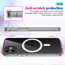 Load image into Gallery viewer, For iPhone SE 2020 / 8 Magsafe Case Simple Magnetic Ring All-inclusive Clear Crystal Acrylic PC +TPU Shockproof Case, For iPhone SE 2020