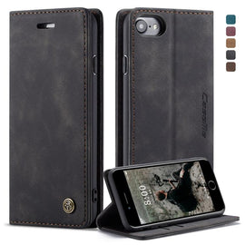 CaseMe-013 Multifunctional Retro Frosted Horizontal Flip Leather Case for iPhone 7 / 8, with Card Slot & Holder & Wallet, For iPhone 7 / 8