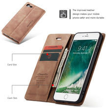 Load image into Gallery viewer, CaseMe-013 Multifunctional Retro Frosted Horizontal Flip Leather Case for iPhone 7 / 8, with Card Slot &amp; Holder &amp; Wallet