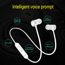 Load image into Gallery viewer, X3 Magnetic Absorption  Sports Bluetooth 5.0 In-Ear Headset with HD Mic, Support Hands-free Calls, Distance: 10m