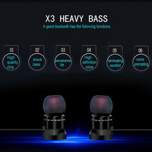 Load image into Gallery viewer, X3 Magnetic Absorption  Sports Bluetooth 5.0 In-Ear Headset with HD Mic, Support Hands-free Calls, Distance: 10m