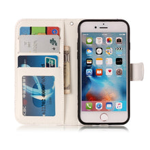 Load image into Gallery viewer, For iPhone 8 &amp; 7 Embossed Horizontal Flip Leather Case with Holder &amp; Card Slots &amp; Wallet &amp; Photo Frame
