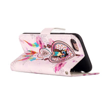 Load image into Gallery viewer, For iPhone 8 &amp; 7 Embossed Horizontal Flip Leather Case with Holder &amp; Card Slots &amp; Wallet &amp; Photo Frame