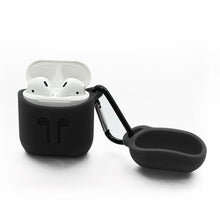 Load image into Gallery viewer, Portable Wireless Bluetooth Earphone Silicone Protective Box Anti-lost Dropproof Storage Bag with Hook for Apple AirPods 1/2