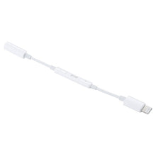 Load image into Gallery viewer, 8 Pin Male to 3.5mm Female Headphone Jack Wire Control Bluetooth Audio Adapter, Support Music, Calls, Volume Control