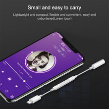 Load image into Gallery viewer, 8 Pin Male to 3.5mm Female Headphone Jack Wire Control Bluetooth Audio Adapter, Support Music, Calls, Volume Control