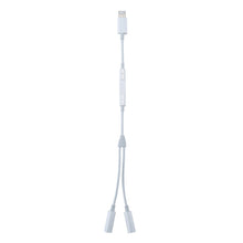 Load image into Gallery viewer, MH026 8 Pin Male to Dual 3.5mm Female Headphone Jack Wire Control Audio Adapter