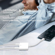 Load image into Gallery viewer, 8 Pin Male to Dual 8 Pin Female &amp; 3.5mm Female Audio Adapter