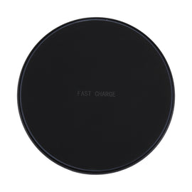 DC 9V 1.67A / 5V 1A Universal Round Shape Qi Standard Fast Wireless Charger with Indicator Light