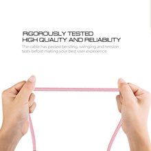 Load image into Gallery viewer, 1m 2A USB to 8 Pin Nylon Weave Style Data Sync Charging Cable, 8 Pin Pink, 8 Pin Blue, 8 Pin Red, 8 Pin White