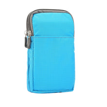 Load image into Gallery viewer, Multi-function Casual Sport Mobile Phone Double Zipper Waist Pack Diagonal Bag for 6.9 Inch or Below Smartphones