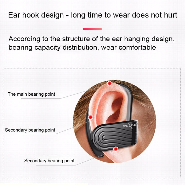 ZEALOT H10 TWS Ture Wireless Stereo Double Earphones Dust-proof Sweat-proof Bluetooth Earphone with Charging Box
