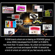 Load image into Gallery viewer, R-SIM 15 Dual CPU Aegis Cloud Upgraded Version iOS 13 System Universal Unlocking Card for iPhone 11 Pro Max, iPhone 11 Pro, iPhone 11, iPhone X, iPhone XS, iPhone 8 &amp; 8 Plus