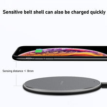 Load image into Gallery viewer, K8 15W Aluminum Alloy Round Desktop Wireless Charger with 1m Type-C Fast Charging Cable