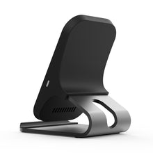 Load image into Gallery viewer, HAMTOD M5 15W Intelligent Dual Coil Design Qi Standard Holder Wireless Charger with Indicator Light, Support Fast Charging