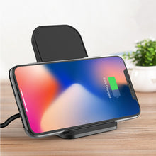 Load image into Gallery viewer, HAMTOD M5 15W Intelligent Dual Coil Design Qi Standard Holder Wireless Charger with Indicator Light, Support Fast Charging