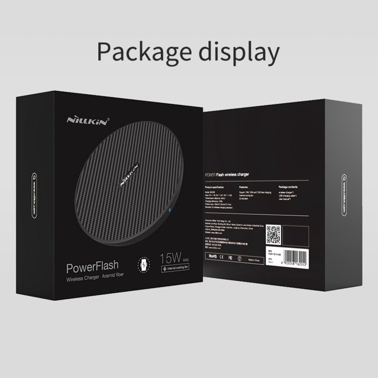 NILLKIN Power Flash Aramid Fiber Qi Standard Wireless Charger Charging Pad