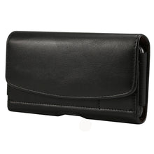 Load image into Gallery viewer, Lambskin Elastic Band Men 4.8 Inch Mobile Phone Universal Hanging Waist Leather Case with Card Slot