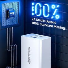Load image into Gallery viewer, WK WP-U118 10W Single USB Port Travel Charger Power Adapter, EU Plug