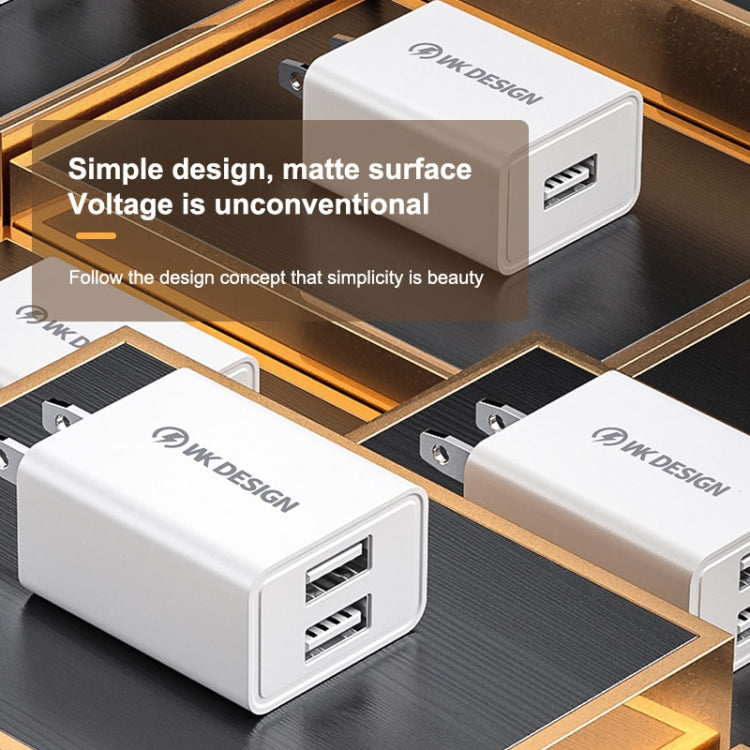 WK WP-U118 10W Single USB Port Travel Charger Power Adapter, EU Plug