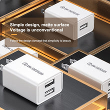 Load image into Gallery viewer, WK WP-U118 10W Single USB Port Travel Charger Power Adapter, EU Plug