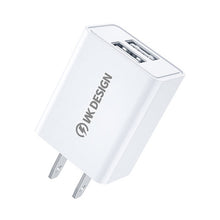 Load image into Gallery viewer, WK WP-U119 10W Dual USB Ports Travel Charger Power Adapter, US Plug