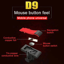 Load image into Gallery viewer, D9 1 Pair Mobile Phone Gaming Handle L / R Shooter PUBG Game Controller