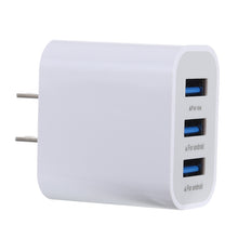 Load image into Gallery viewer, 3.1A 3 USB Ports Quick Charger Travel Charger, US Plug