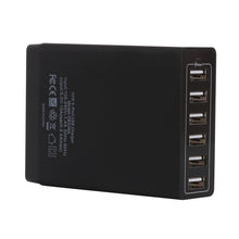 Load image into Gallery viewer, XBX09A 50W 5V 2.4A 6 USB Ports Quick Charger Travel Charger