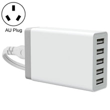 Load image into Gallery viewer, XBX09 40W 5V 8A 5 USB Ports Quick Charger Travel Charger, UK Plug(Black)