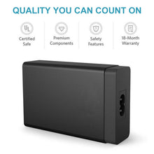 Load image into Gallery viewer, XBX09 40W 5V 8A 5 USB Ports Quick Charger Travel Charger, UK Plug(Black)
