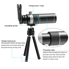 Load image into Gallery viewer, Universal 20X Mobile Phone HD Telephoto Telescope Lens with Tripod &amp; Clip
