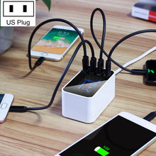 Load image into Gallery viewer, CDA30 20W 3 USB Ports + USB-C / Type-C Ports Multi-function Charger with LED Display, US Plug, US Plug