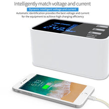 Load image into Gallery viewer, CDA30 20W 3 USB Ports + USB-C / Type-C Ports Multi-function Charger with LED Display, US Plug, US Plug