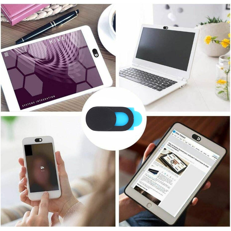 6 PCS Universal Ultra-thin Design WebCam Cover Camera Cover for Desktop, Laptop, Tablet, Phones